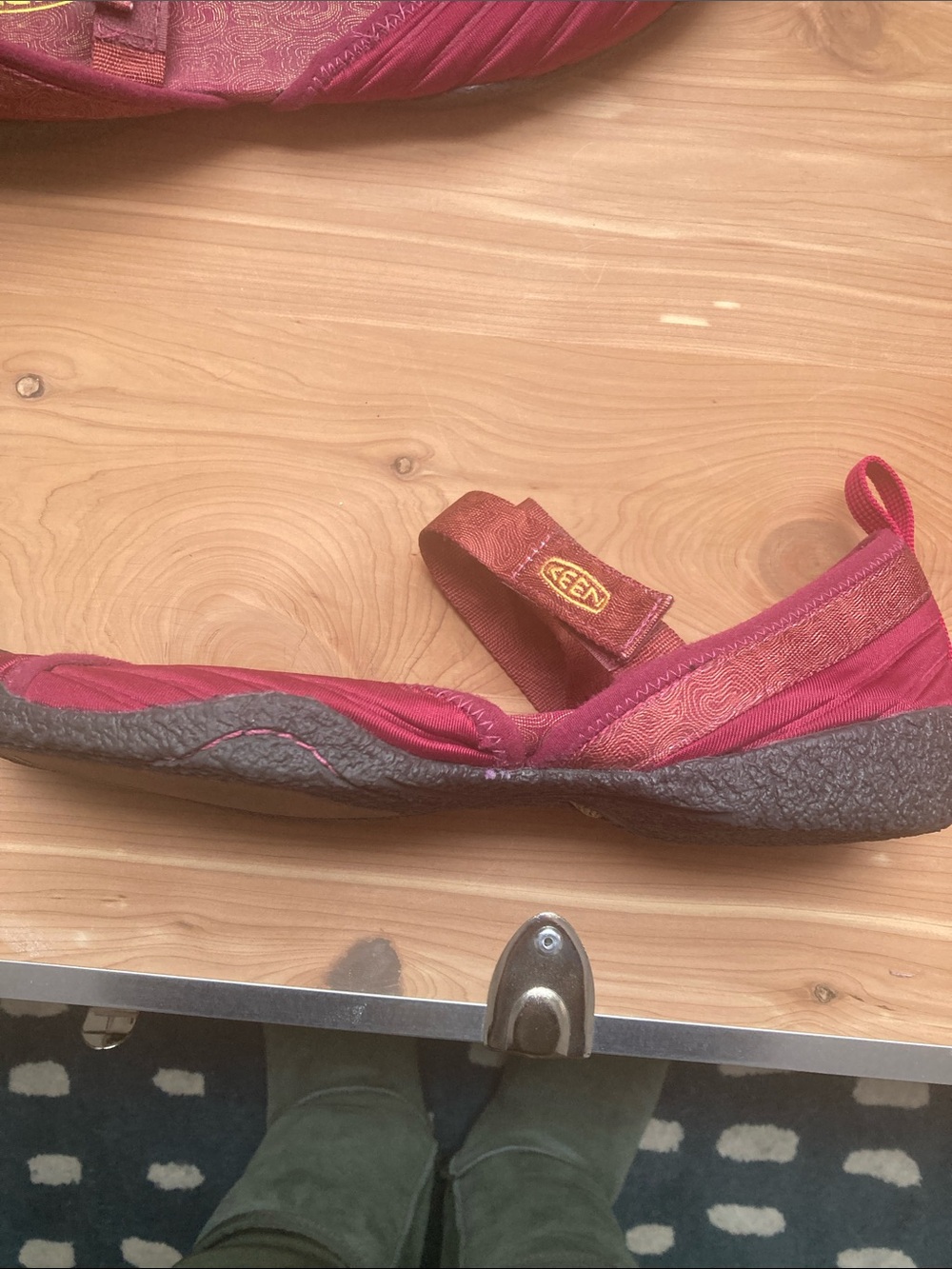 Keen Women’s Madrid SUPER COMFY Magenta Velcro-Fastened Sandals w/ Toe Guard - Picture 7 of 7